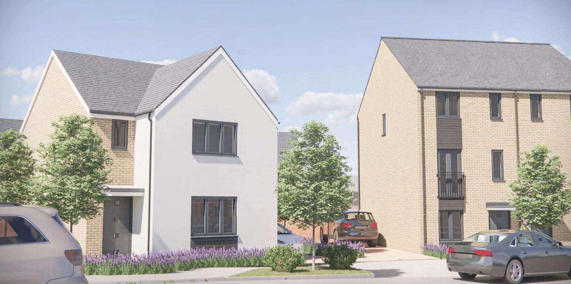 How the Persimmon homes off Barton Hill Drive, Minster, Sheppey, could look