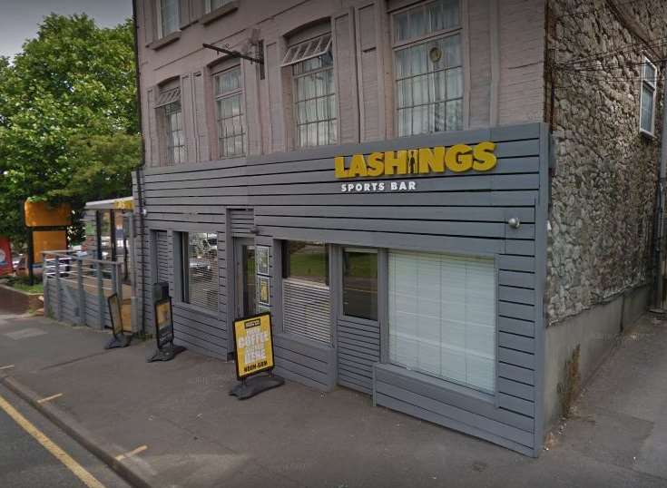 The row broke out at Lashings in Maidstone. Picture: Google.