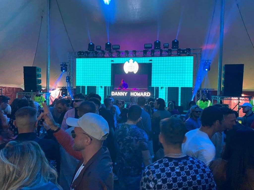 Danny Howard performed in the Ministry of Sound tent