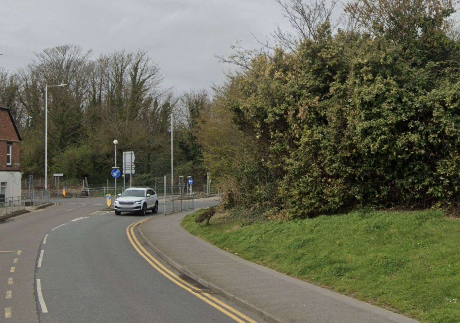 A man's body was found on land off Southern Way, Folkestone. Picture: Google
