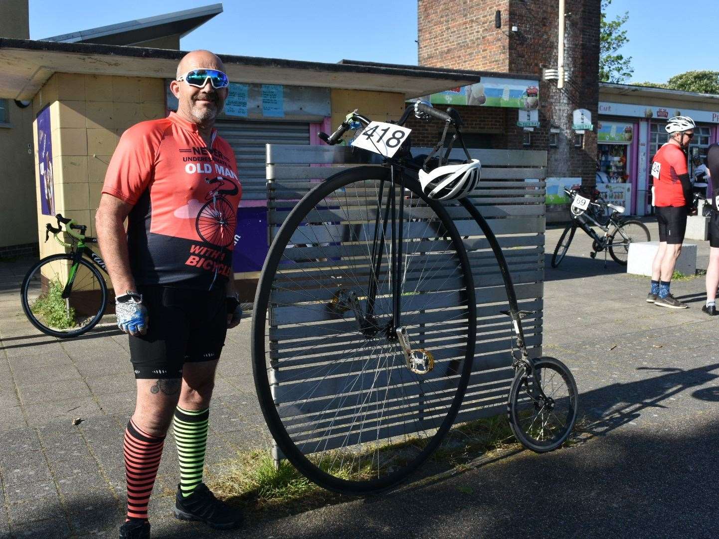 Hundreds turned out for a charity cycle event at the Riverside area in Gravesend. Photo: Jason Arthur