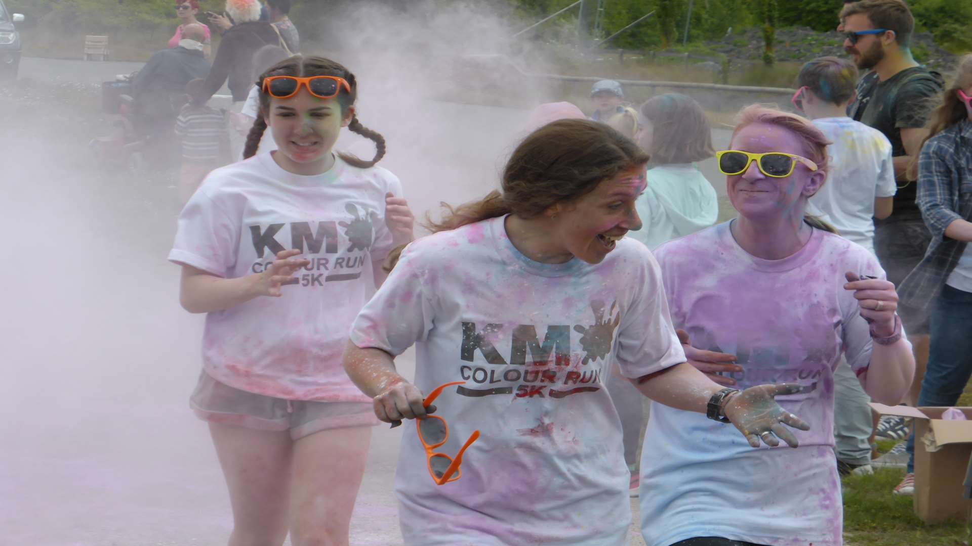 500 adults and 100 children took part in the KM Colour Run at Betteshanger Park. 66 charities from every corner of the county took part raising £25k for good causes.