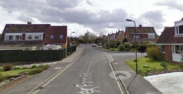 Two teenagers were seen firing catapults at building in Corner Farm Road Picture: GOOGLE VIEW (36033776)