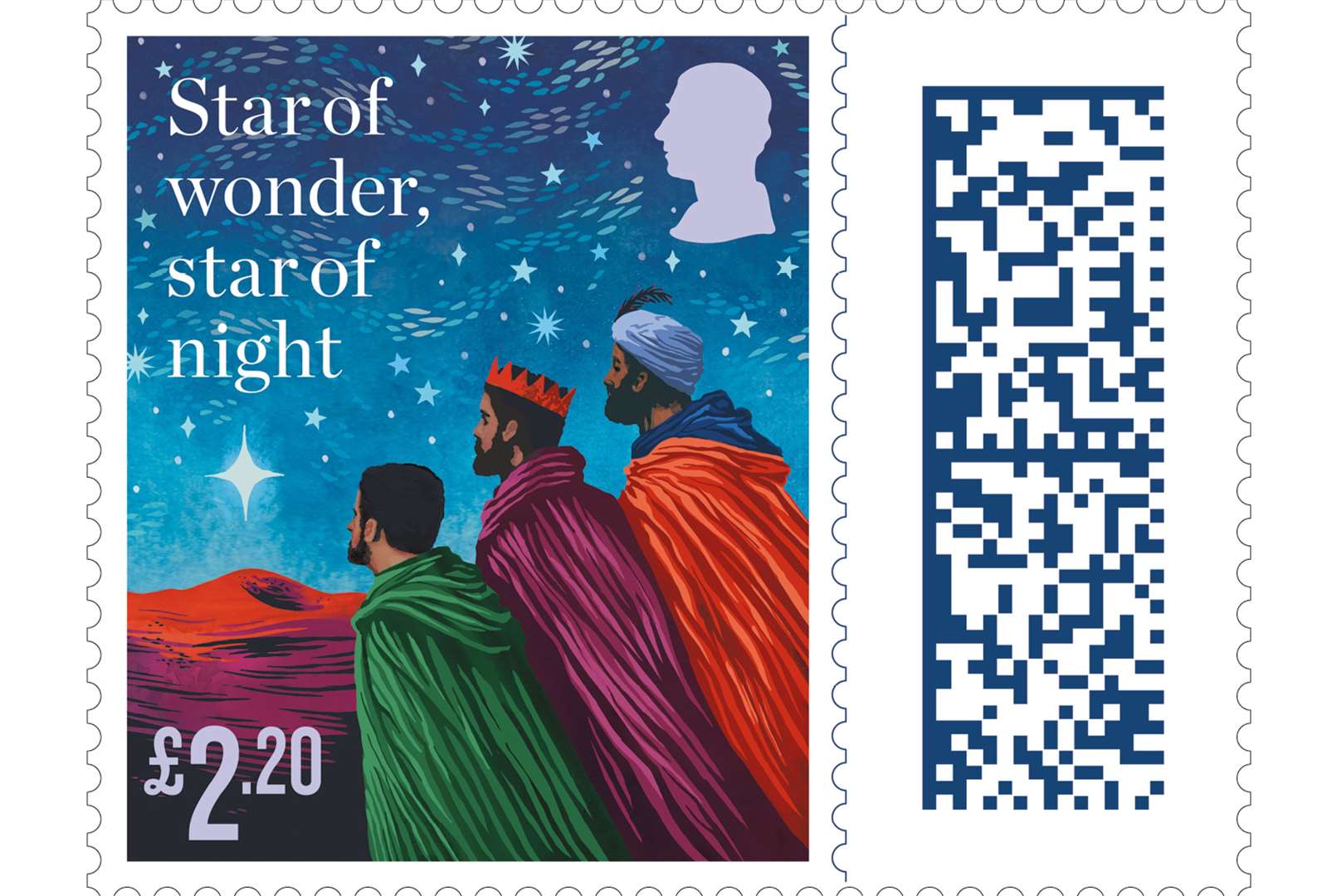 Scanning the barcode will take customers to a festive video to watch. Image: Royal Mail.