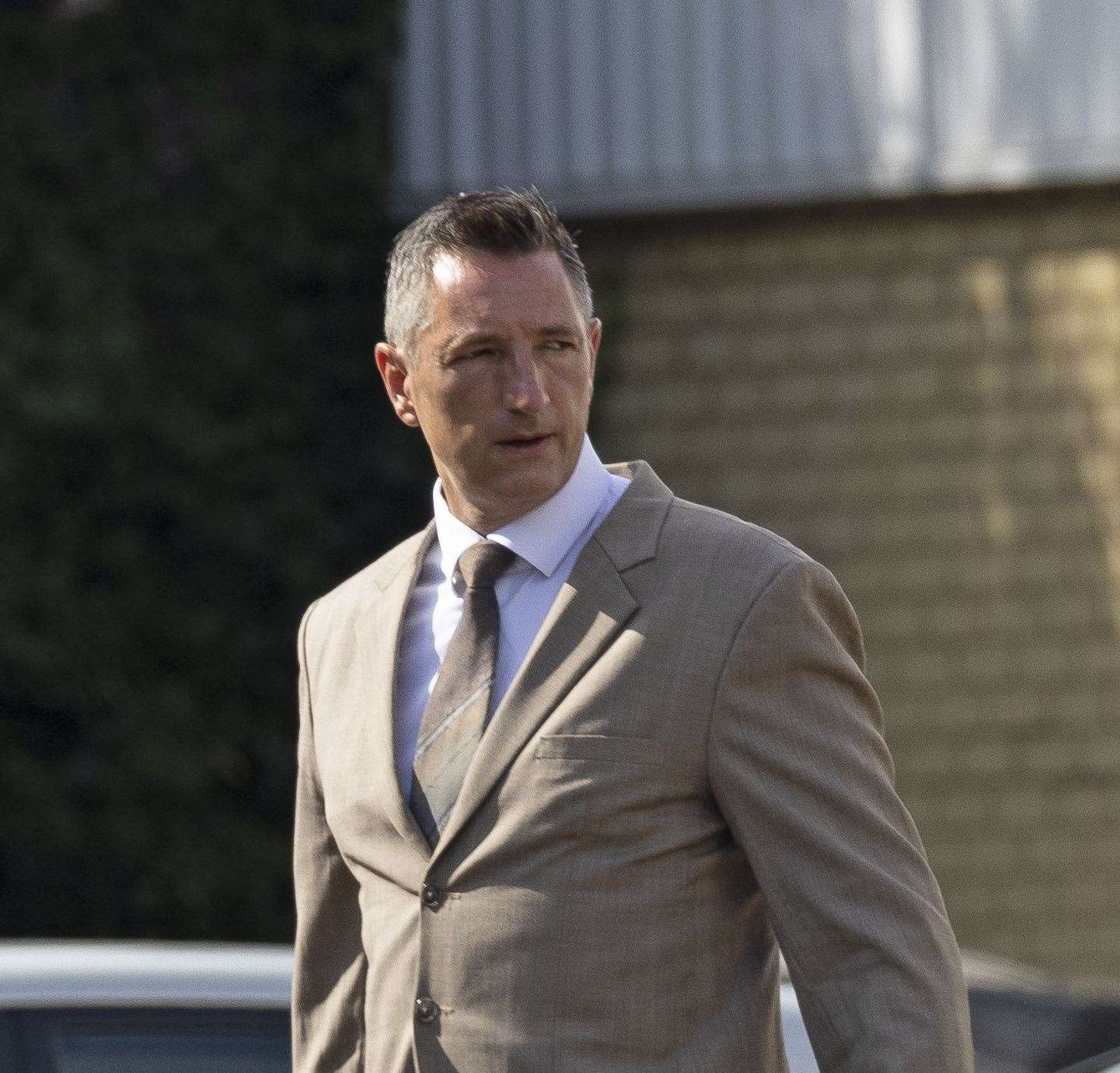 Simon Giles arriving at Maidstone Crown court today. Picture: Jim Bennett.