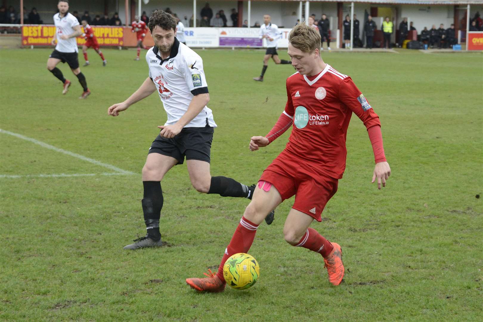 Sid Sollis in action during his time at Hythe. Picture: Paul Amos