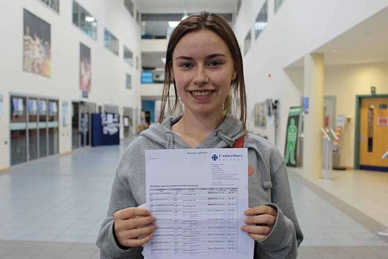 Lucy Royle achieved an A* and two As
