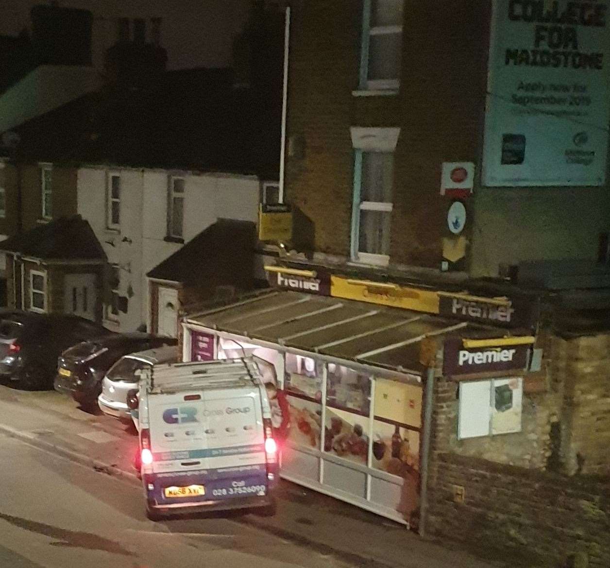 The scene of the crash in Tonbridge Road, Maidstone (8422142)