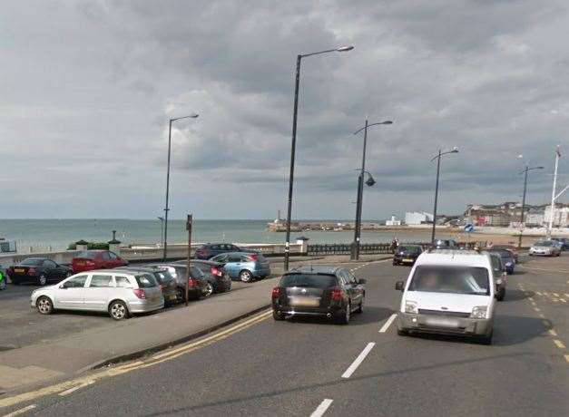 Police are at the scene in Canterbury Road, Margate. Picture: Google.