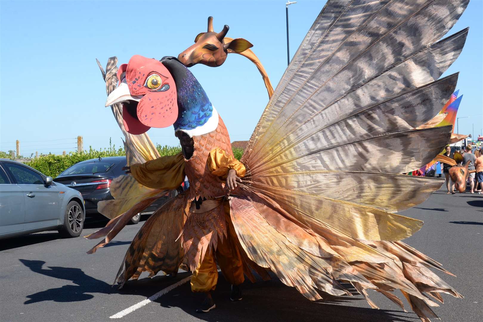 One impressive creation in the Margate Carnival on Sunday. Picture: Chris Davey. (3437095)