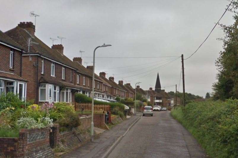 Police swooped on Bentley Road, Ashford. Picture: Google.