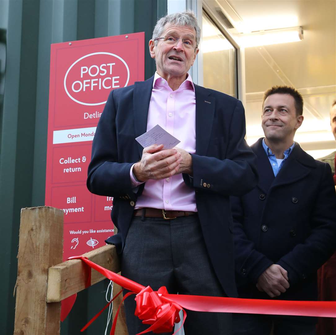 Director Richard Finn at the store's opening last January