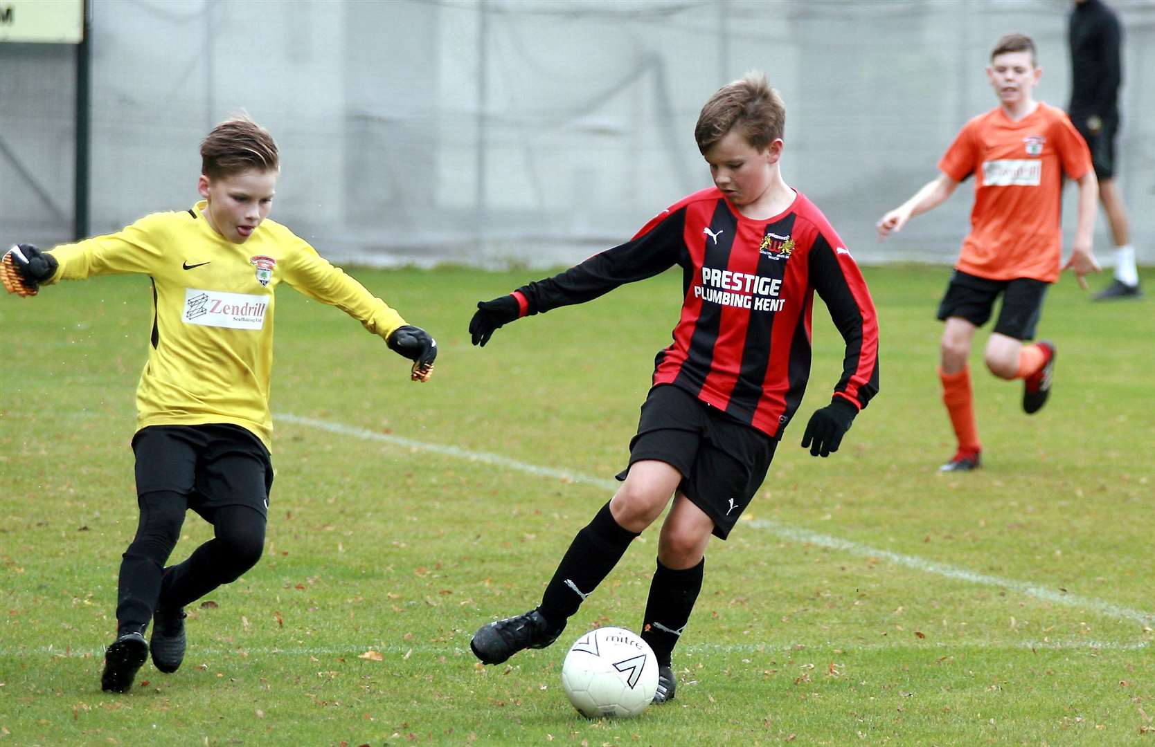 The Lordswood Youth under-11s goalkeeper under pressure against Woodcoombe Youth under-11s Picture: Phil Lee