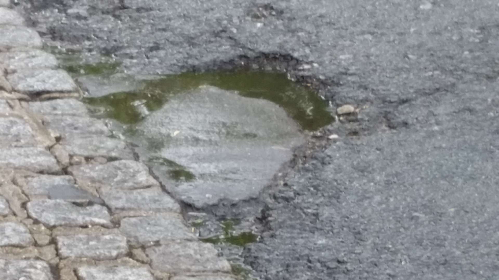Fran tripped over this pothole in Herne Bay