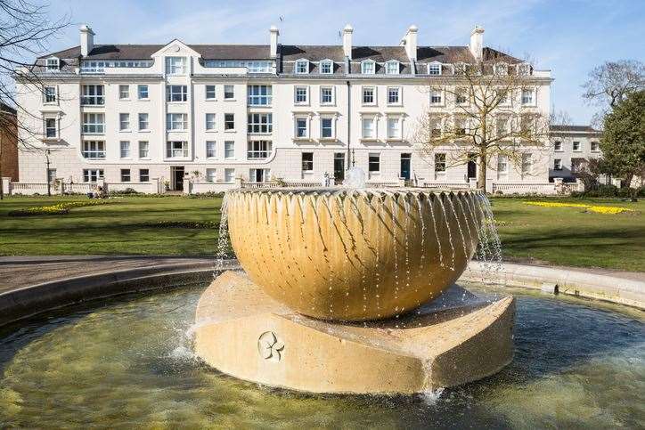 The fountain in the Dane John Gardens in Canterbury was installed in 1999 when the park was being refurbished