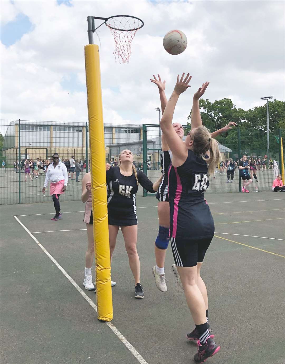 Marshmallows and Edge were among the 20 teams in action at the Ashford Netball League's summer tournament. Picture: Sian Tempest