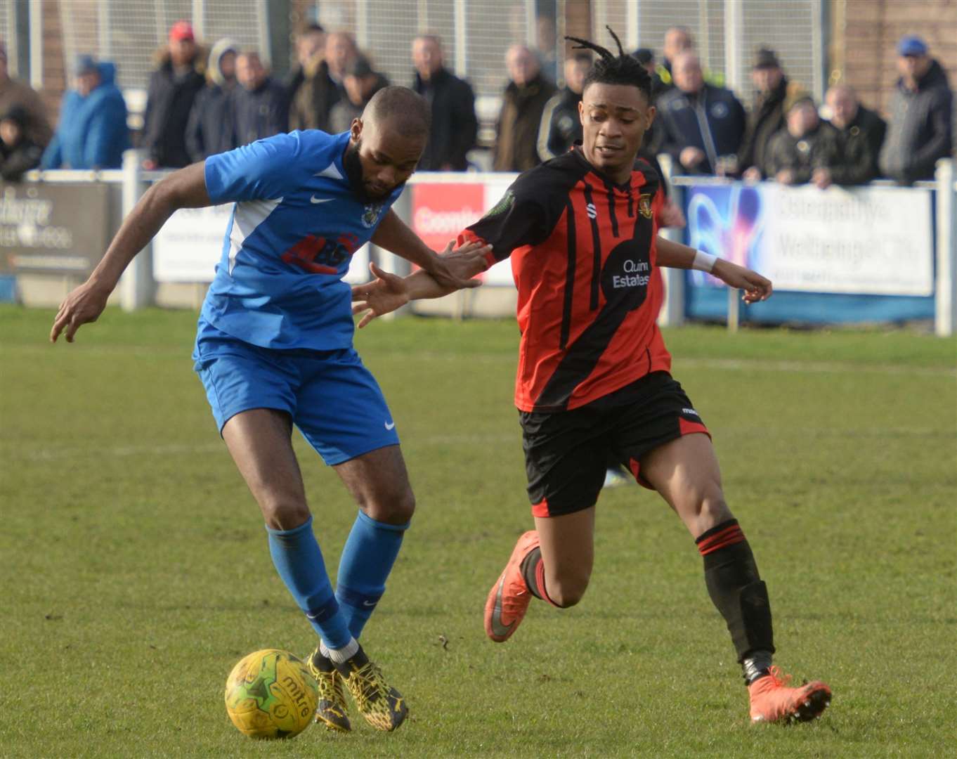 Sittingbourne lost 2-1 at Herne Bay on Saturday Picture: Chris Davey