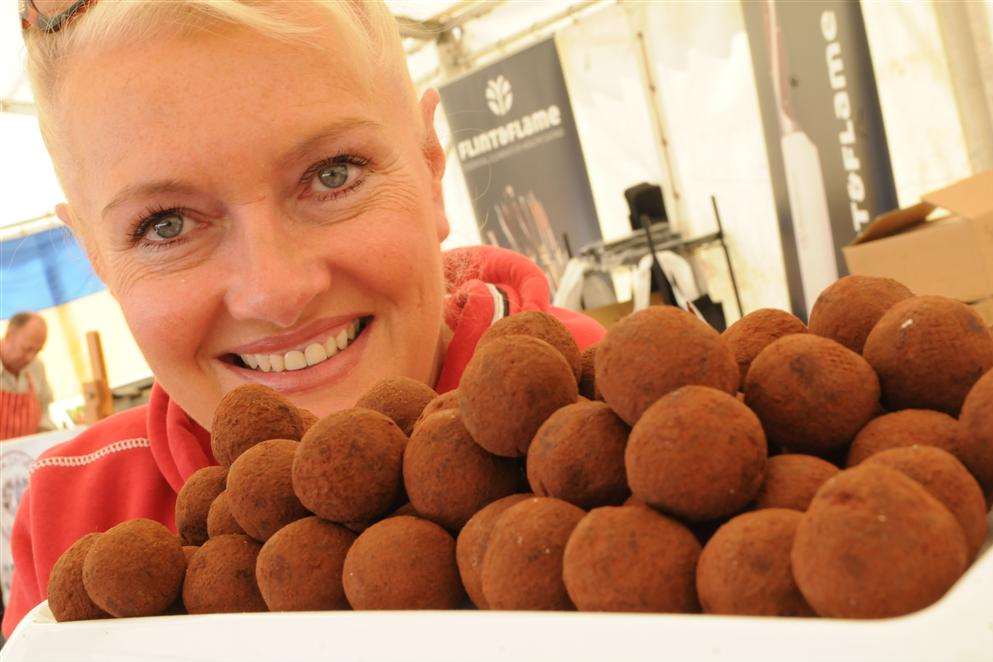 Karen Dearlove of the Artisan Chocolate Workshop at last year's Broadstairs Food Festival