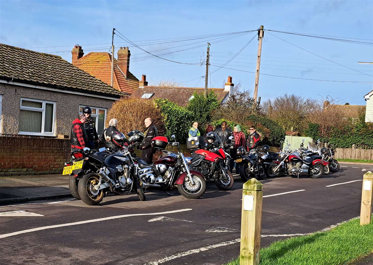 Friends and strangers alike rallied together to give avid biker Ian Gould the perfect send-off