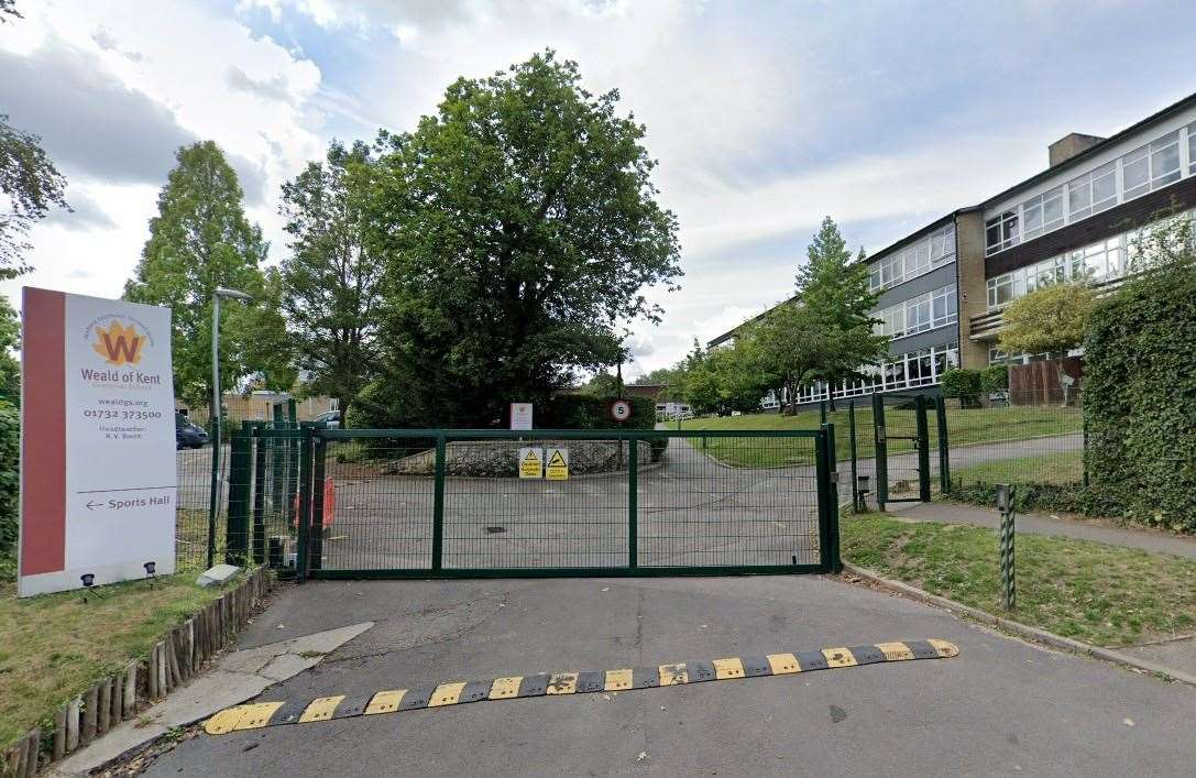 The Weald of Kent Grammar School in Tudeley Lane, Tonbridge, fell victim to a cyber attack. Picture: Google