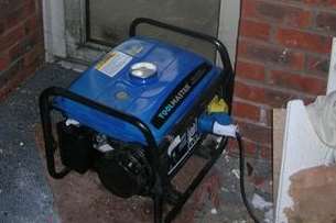 The petrol generator used in Gravesend