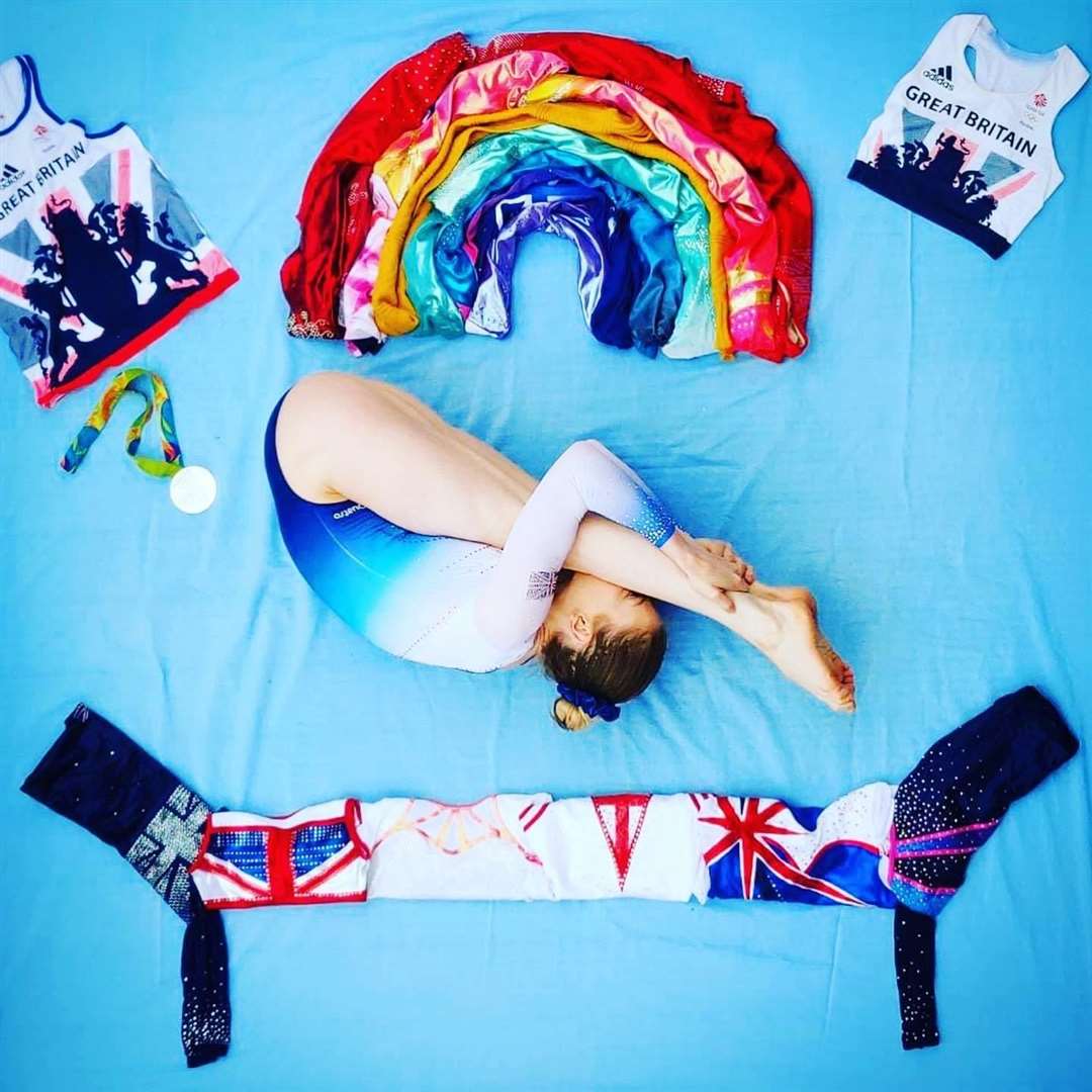 Bryony Page strikes a pose for charity Picture: british-gymnastics.org. (33922448)
