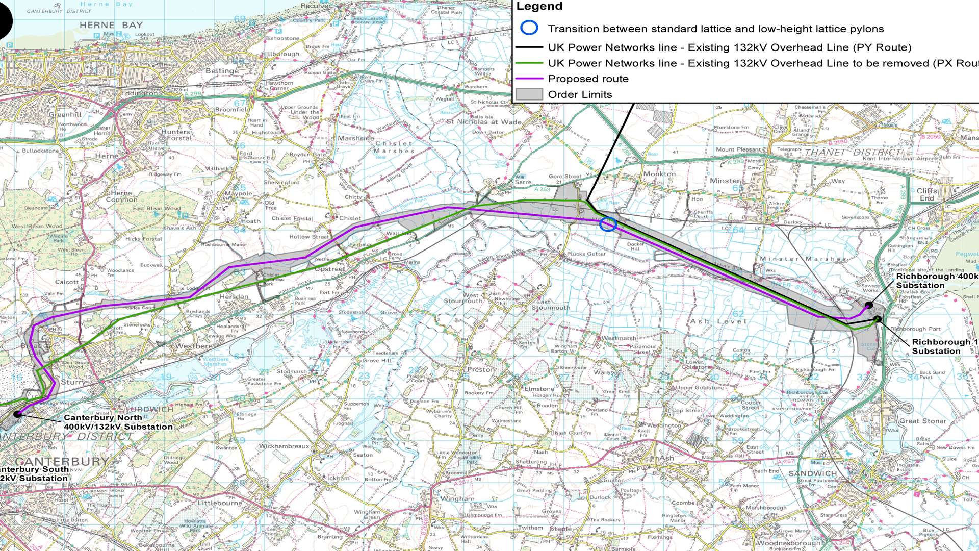 National Grid's proposed routes for its pylon network