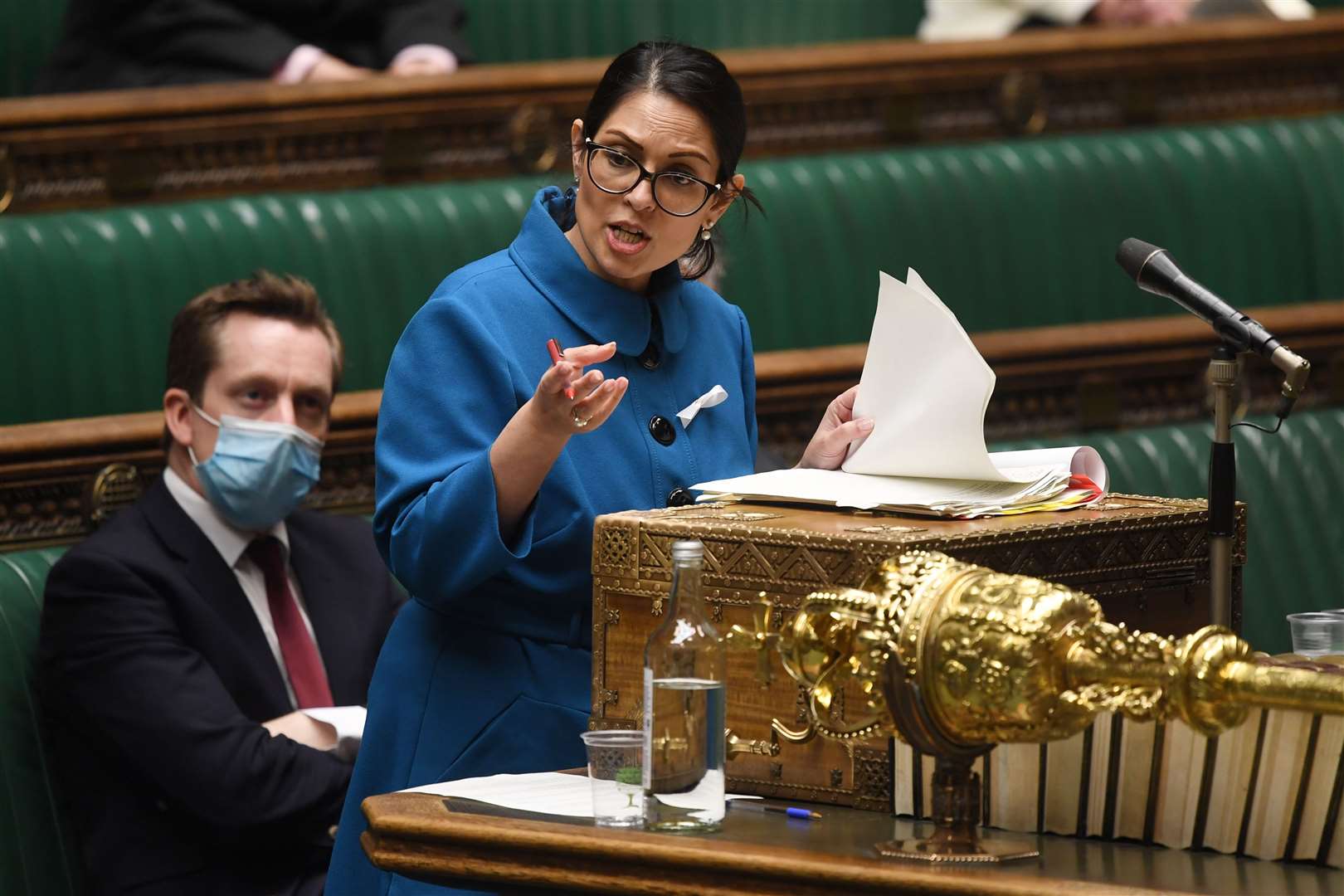 Priti Patel said she has made various offers of extra support to France (UK Parliament/Jessica Taylor/PA)