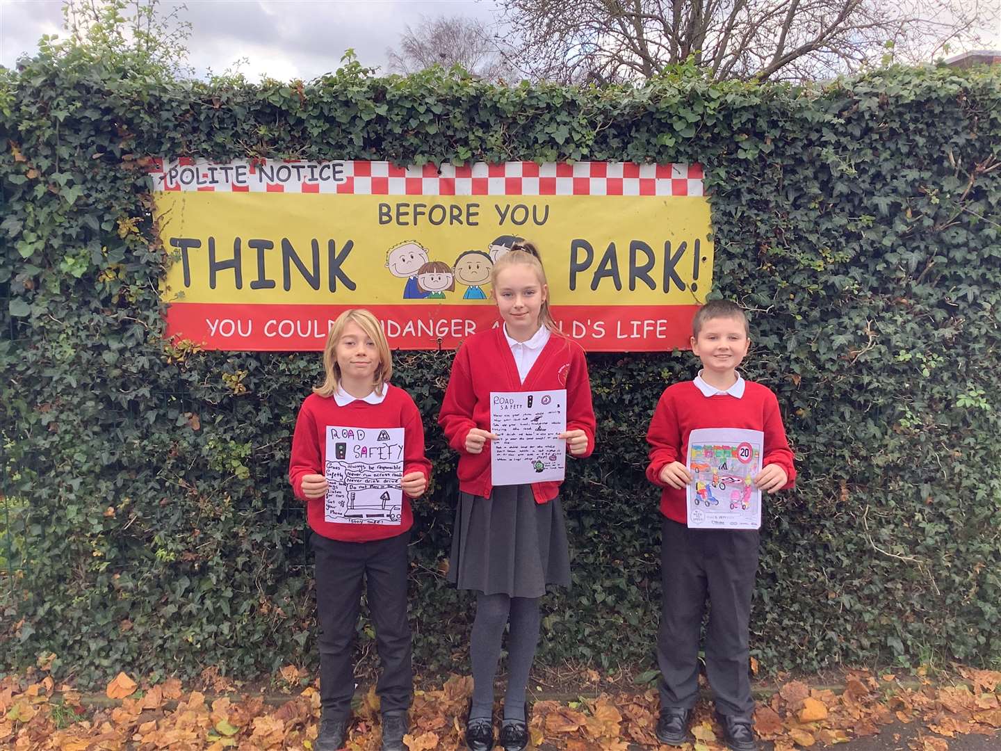 Painters Ash Primary School has launched a road safety campaign in response to a recent spate of near misses