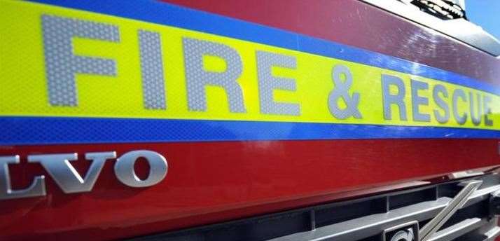 Firefighters were called to a balcony blaze in Rochester