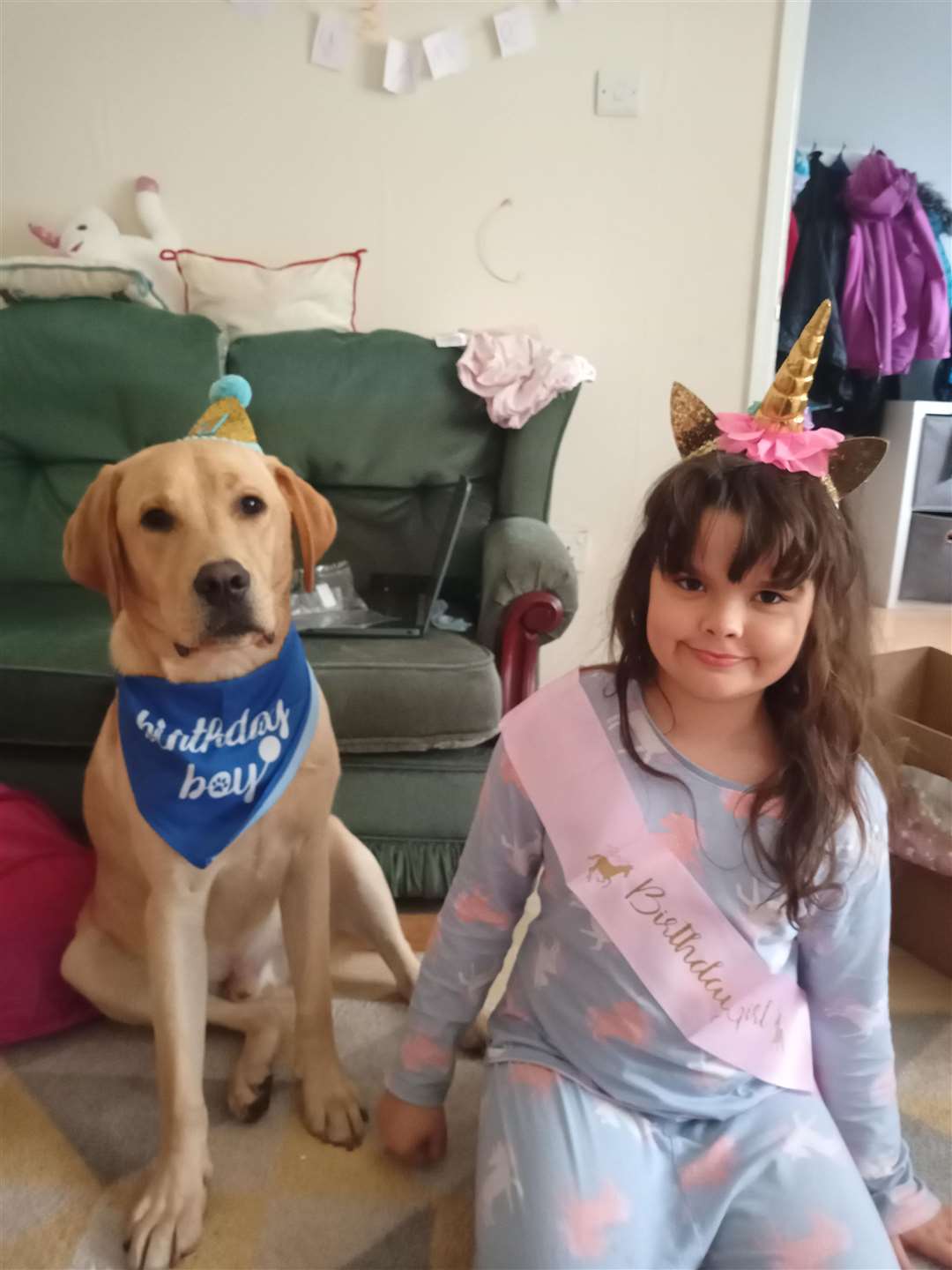Ten-year-old Amelia Vanns, from Murston, and her support dog, Marley, are inseparable since he arrived last October (47801959)