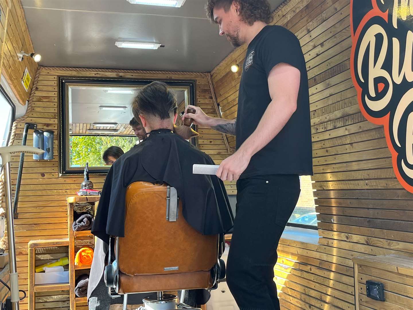 Danny prepares the cut