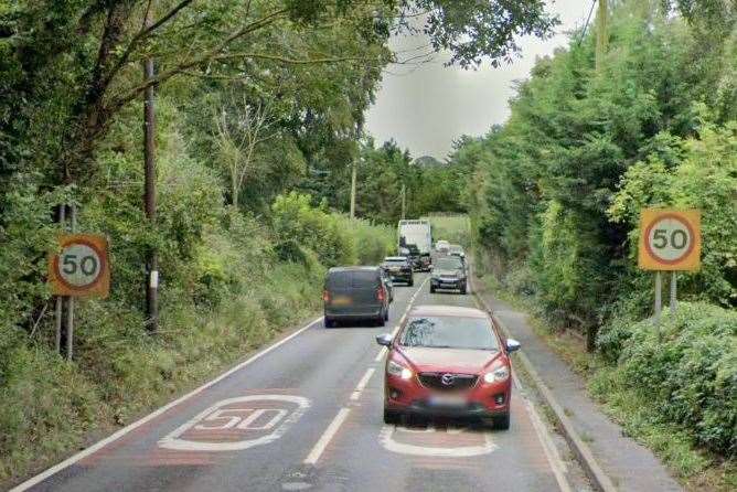 The A251 Ashford Road between Sheldwich and Badlesmere. Picture: Google