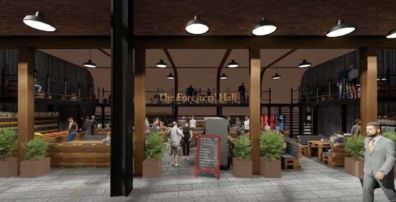 The Forester's Hall could be used as a food hall or market, according to the developers
