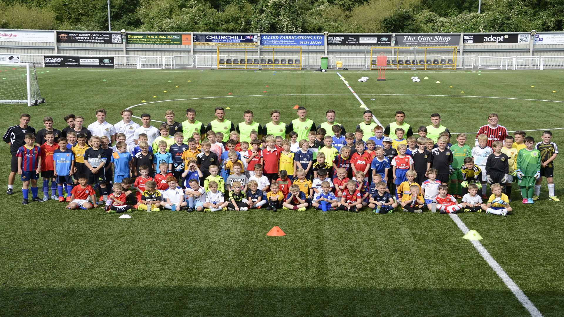 Maidstone United's summer soccer school proved a hit Picture: Paul Amos