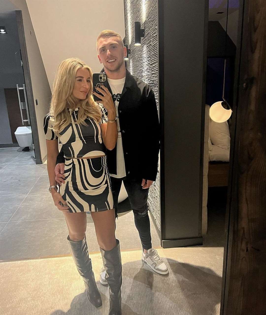 The couple looked to have enjoyed their anniversary. Picture: Dani Dyer/Instagram