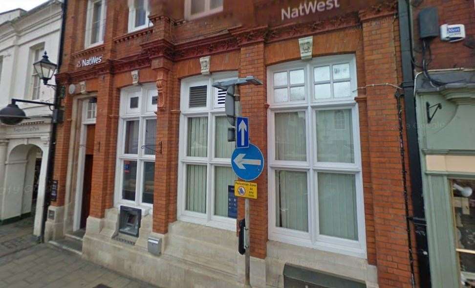 The NatWest bank in Market Place, Faversham, is set to shut this summer. Picture: Google