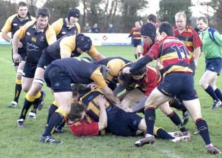 Action from Canterbury's weekend defeat. Picture: GERRY WHITTAKER