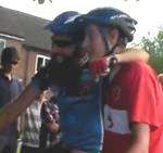 Mark and Sam Swain return home after cycling around the world