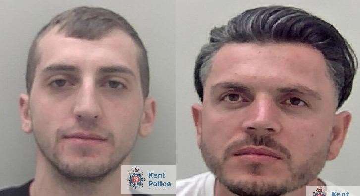Jetmir Cenaj, left, and Aretur Gashi, right, were the two Kent based offenders in the gang. Picture: Kent Police (37207158)