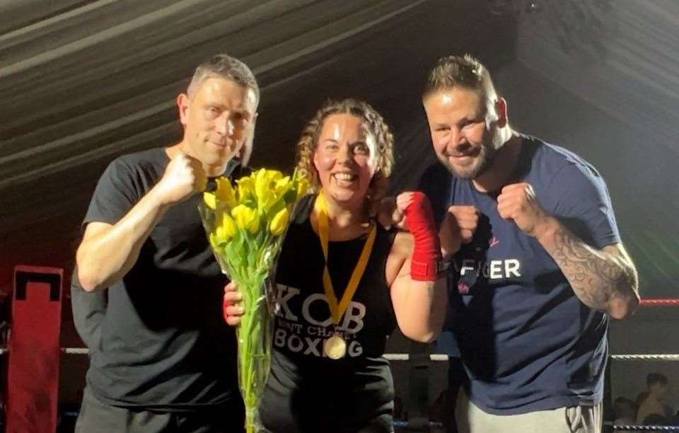Samantha Binfield can't wait to return to the ring after appearing on the Kent Charity Boxing event