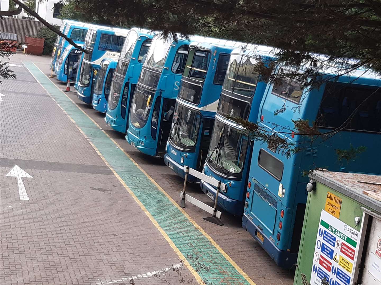 Buses will stay in their depots for 13 days over the coming two months