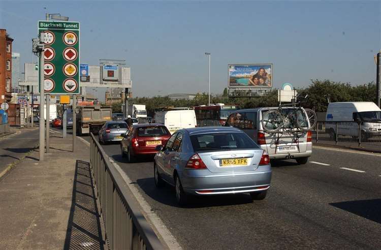 Drivers will have to pay to use the Blackwall Tunnel in 2025. Picture: Jim Rantell
