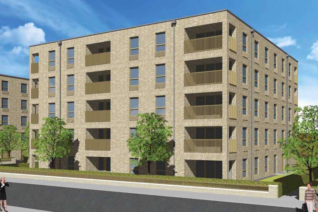 An artist's impression of the new flats. Pic from Carrington group plans submitted to Ashford Borough Council
