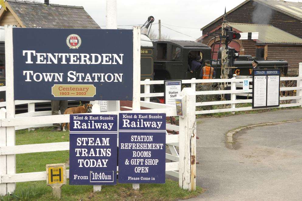 Kent and East Sussex Railway is based at Tenterden station