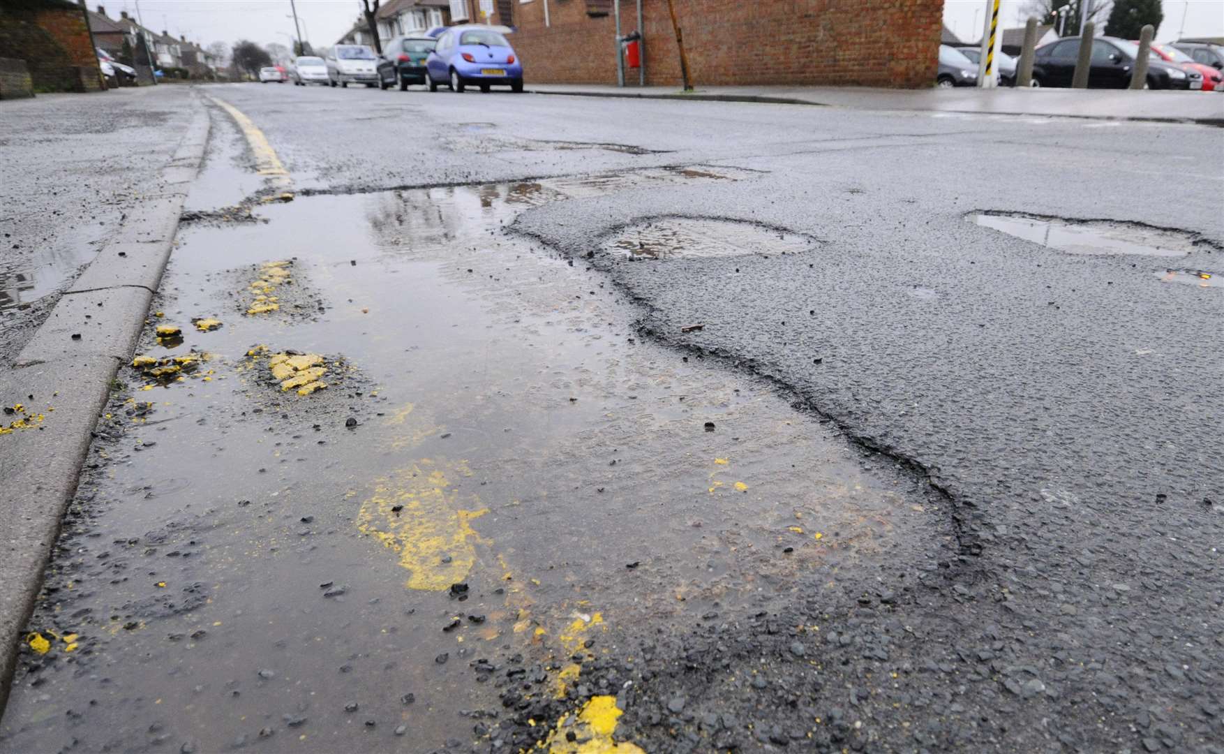 Potholes appearing on roads around Medway after wet weather in the beginning of the year. Picture: Andy Payton