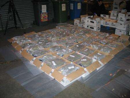 Cannabis found in chip boxes at Dover.