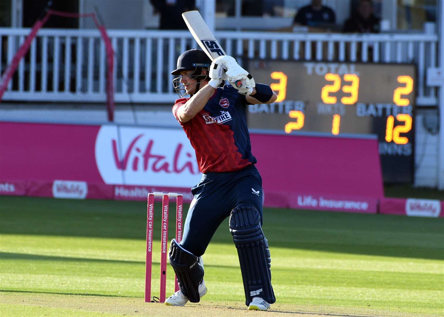 Joe Denly - made 44 against Surrey on Friday night. Picture: Barry Goodwin