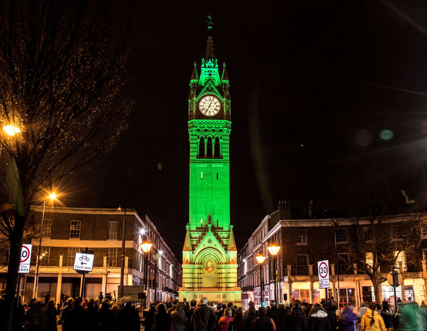 Gravesend Clock Tower will be lit green. Picture: NSPCC
