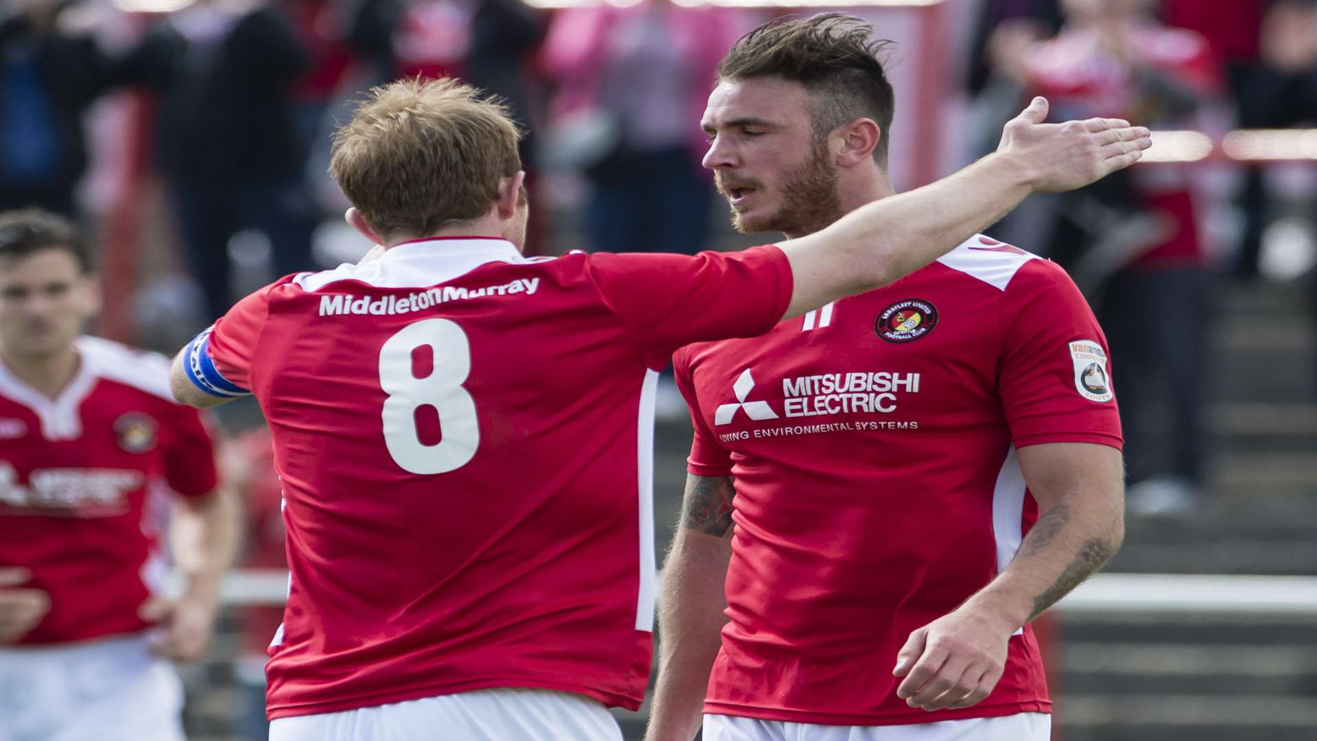 Matt Johnson made 38 appearances for Ebbsfleet and scored two goals Picture: Andy Payton